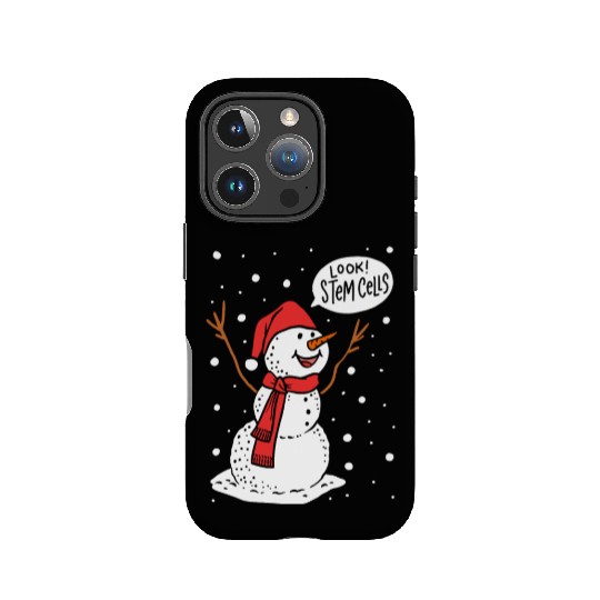 Funny Snowman Stem Cells Science Biology Teacher IPhone Cases