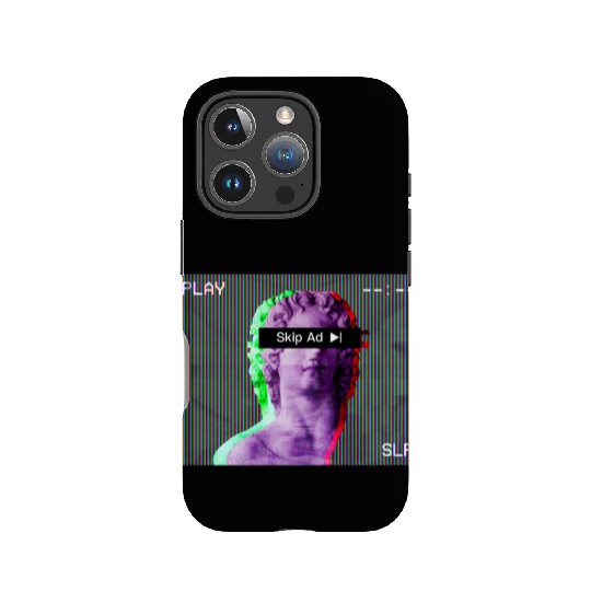 Aesthetic Vaporwave Statue Skip Ad Online IPhone Cases