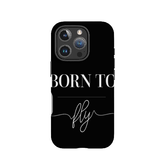 BORN TO FLY, for aviation lovers and pilots IPhone Cases