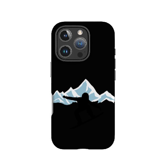 Snowboarding and Mountains IPhone Cases