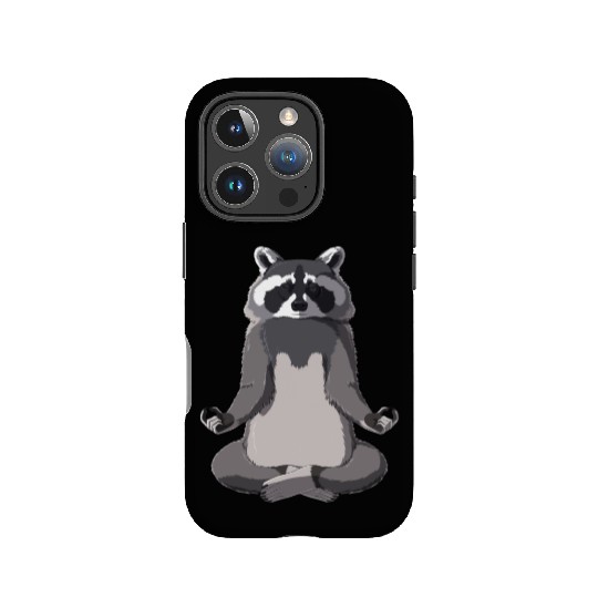 Meditate Raccoon IPhone Cases
