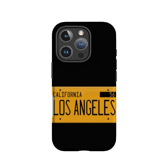 Los Angeles California 1956 yellow license plate IPhone Cases