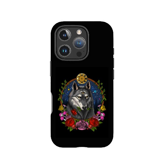 Psychedelic Wolf IPhone Cases