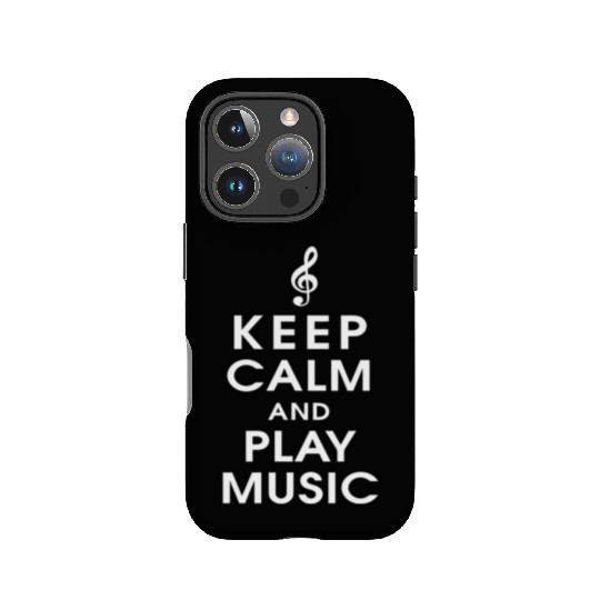 Keep Calm Play Music would love IPhone Cases