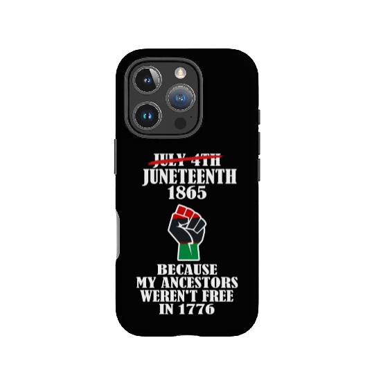 Juneteenth Ancestors Black African American Flag.. IPhone Cases