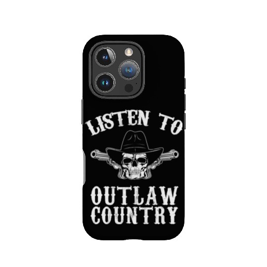 Southern Rebel Cowboy Listen To Outlaw Music Fan IPhone Cases