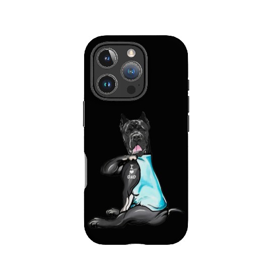 Cane Corso Tattoos I Love Dad Sitting Gift Father IPhone Cases