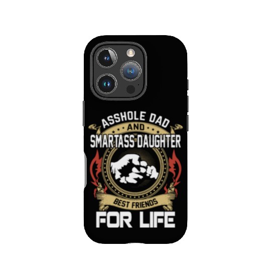 asshole dad and smartass daughter IPhone Cases