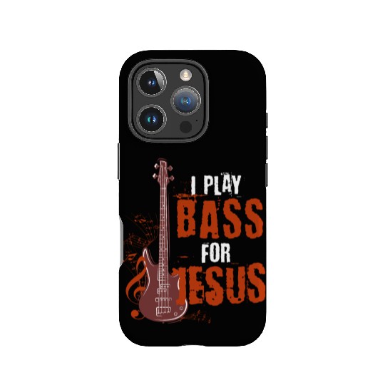 Bass guitar Jesus IPhone Cases