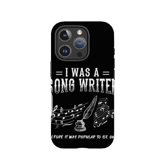 Great Composer Design Quote I Was A Song Writer IPhone Cases