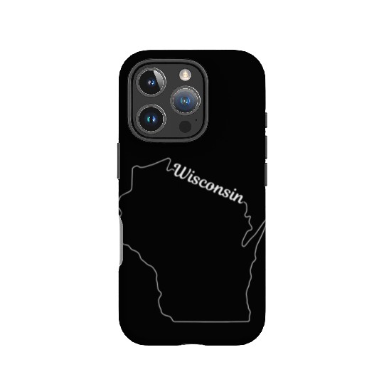Wisconsin State Pride USA Map IPhone Cases