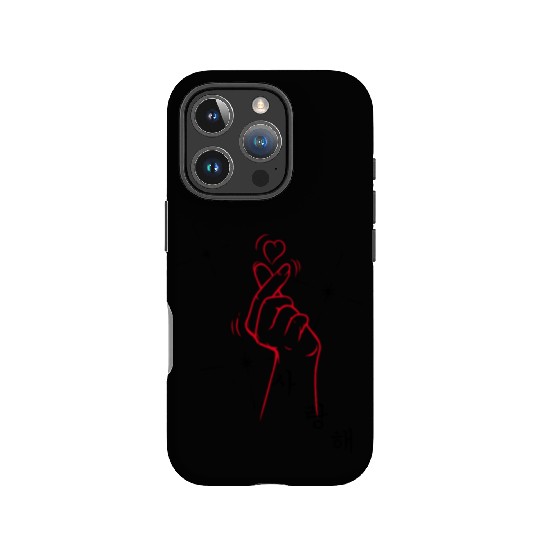 Saranghae KPop Finger Heart Pocket Korean Love IPhone Cases