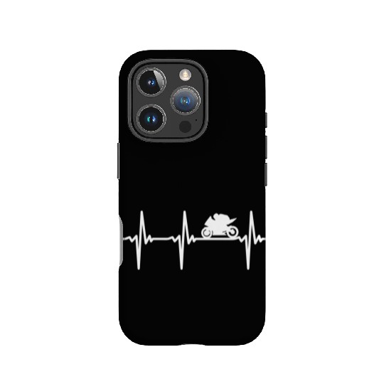 Heartbeat Motorcycle Line IPhone Cases