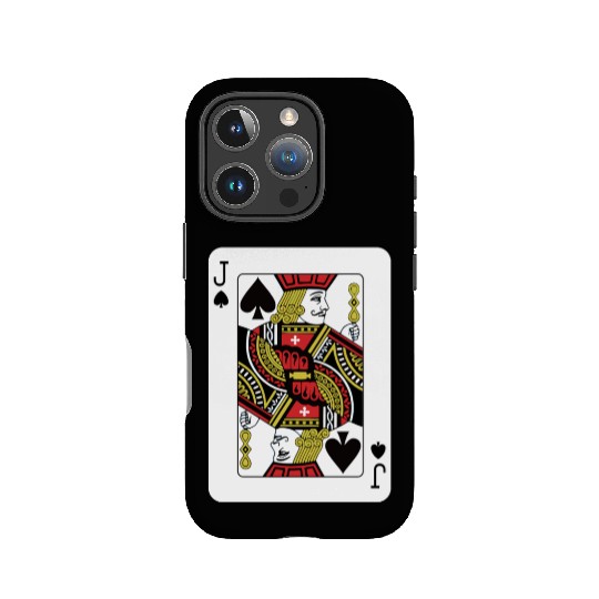 Jack Of The Spades Playing Card Poker IPhone Cases