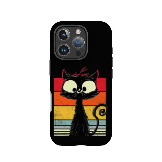 Funny Vintage Cat Black Cat Cat Owner Gift Retr IPhone Cases