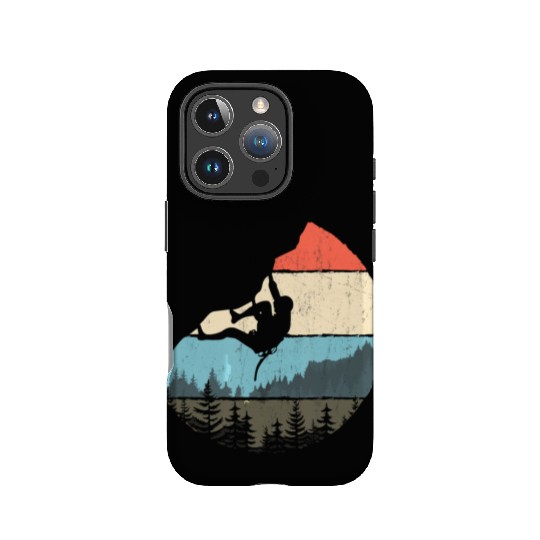 Vintage Style Rock Climbing Retro Bouldering IPhone Cases
