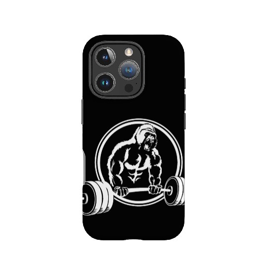 Gorilla Gym Fitness Pump Monkey Scream IPhone Cases