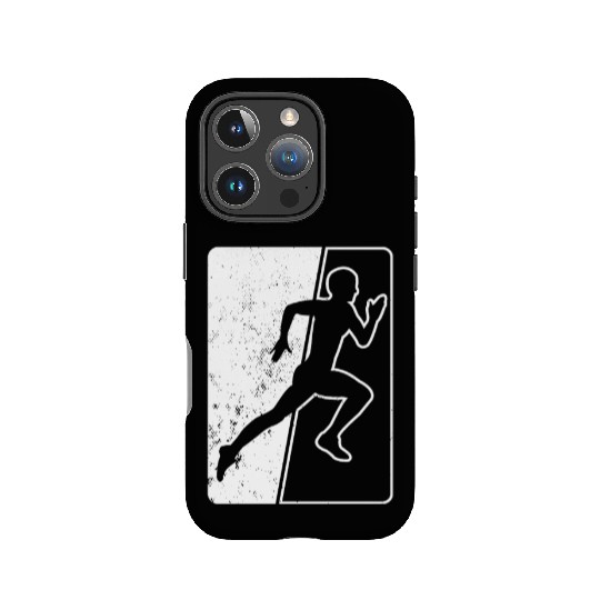 Athletics Track and Field Runner Vintage Card IPhone Cases