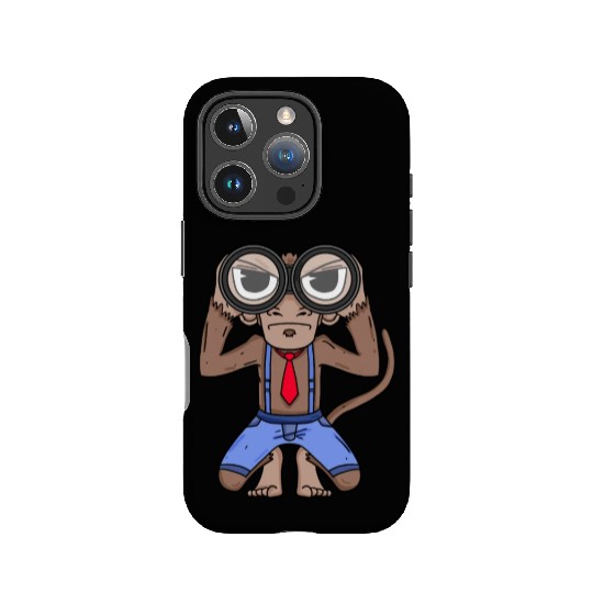Funny Monkey with Binoculars Design IPhone Cases