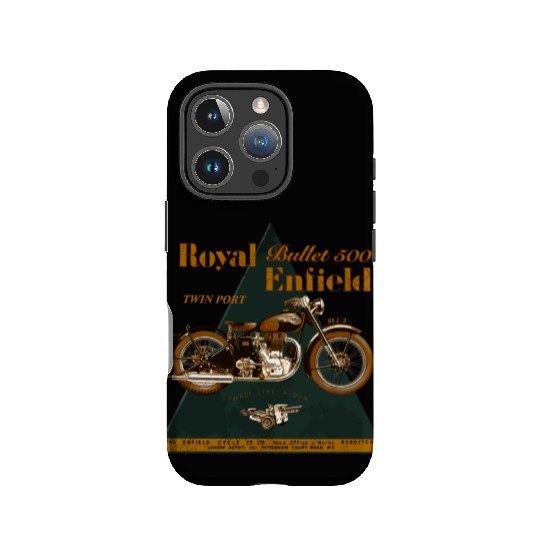 The Legendary Royal Enfield Bullet 500 Motorcycle IPhone Cases