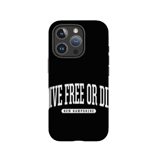 College Style Live Free Or Die New Hampshire Souve IPhone Cases