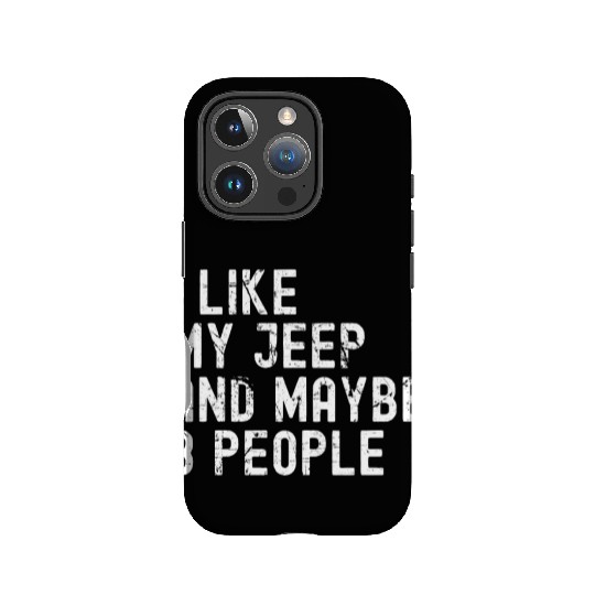 I like my Jeep and Maybe 3 People IPhone Cases