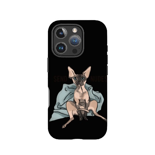 Point Seal Sphynx Cat - Send Nudes - Funny Quote - IPhone Cases