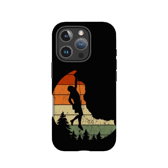 Retro Rock Climbing Vintage Climber IPhone Cases