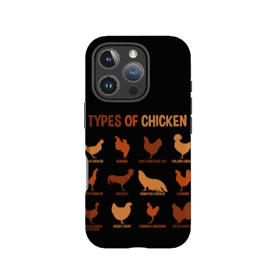 Types of Chickens, Funny Chicken Lover Farmer IPhone Cases