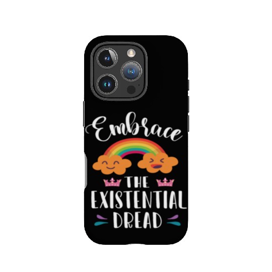 EMBRACE THE EXISTENTIAL DREAD Comics Rainbow Gift IPhone Cases