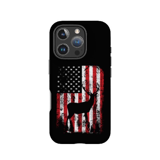 Deer Hunting Camouflage Flag IPhone Cases