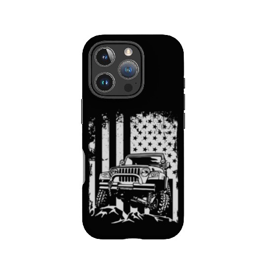 American US Flag Jeep adventure lifestyle IPhone Cases