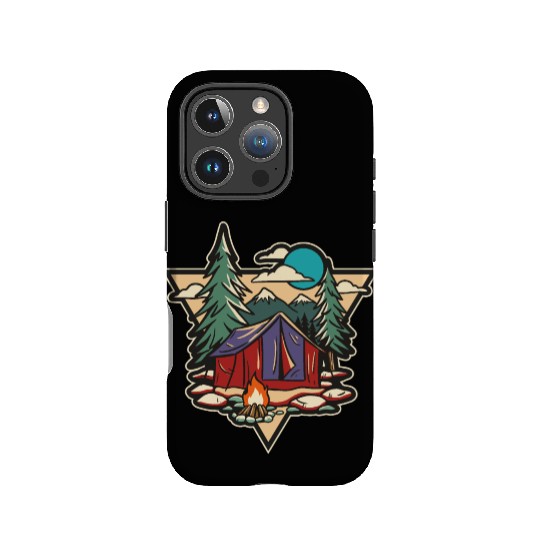 Trianggel Camping IPhone Cases
