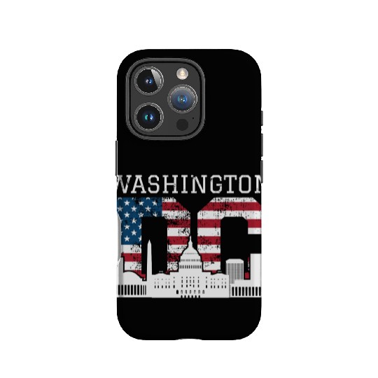 Washington Dc Capitol Hill Usa Flag Souvenir Gift IPhone Cases