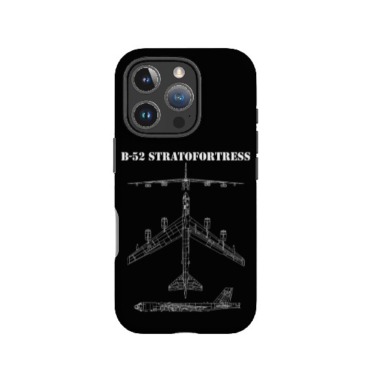B-52 Stratofortress Aircraft Schematic Bomber B52l IPhone Cases