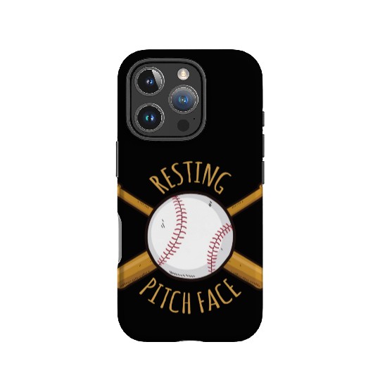 Game Day Baseball Resting Pitch Face IPhone Cases