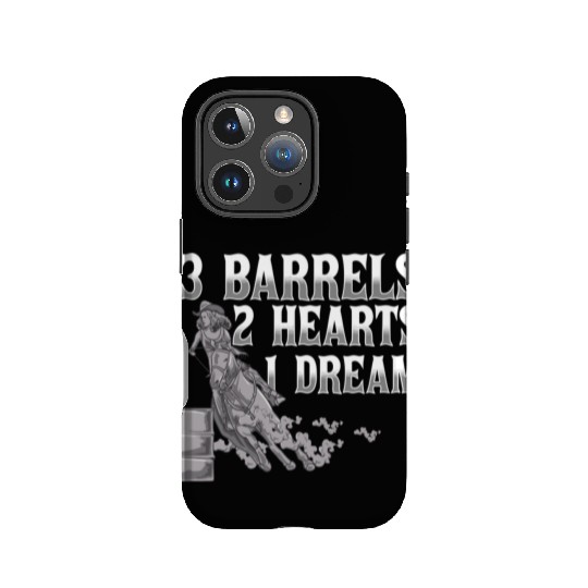 3 Barrels 2 Hearts 1 Dream Horse Barrel Racing IPhone Cases