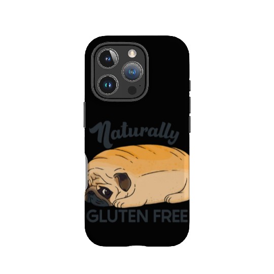 GLUTEN FREE CUTE PUG BREAD IPhone Cases