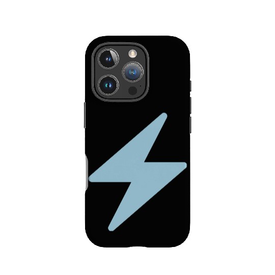 Blue Lightning Bolt IPhone Cases
