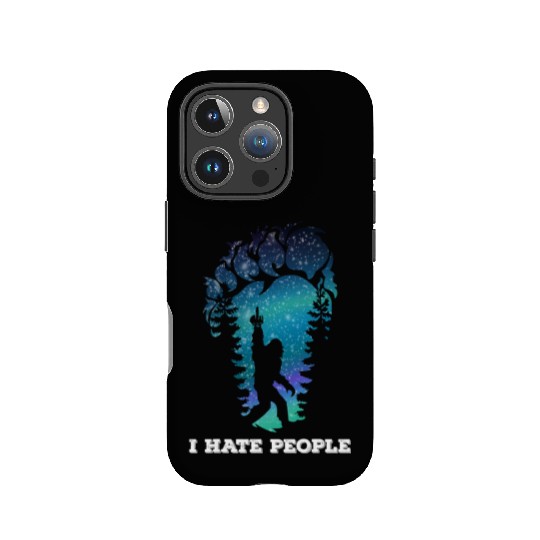 Bigfoot Middle Finger I Hate People Sasquatch IPhone Cases
