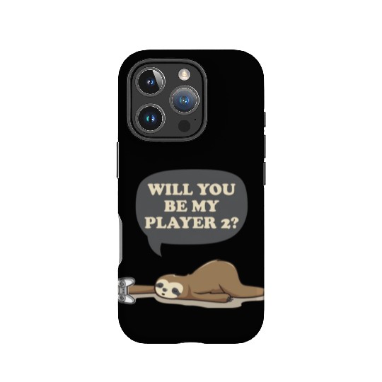 Sloth - will you be my player 2? IPhone Cases