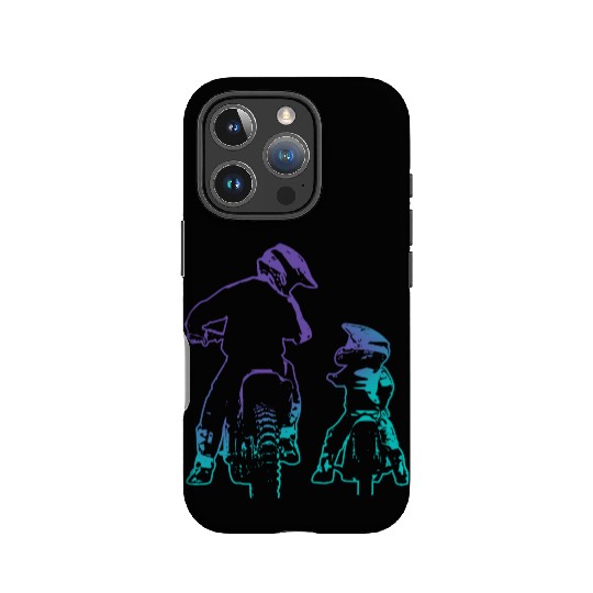 Dirt Bike Dad and Son Motocross Biking IPhone Cases