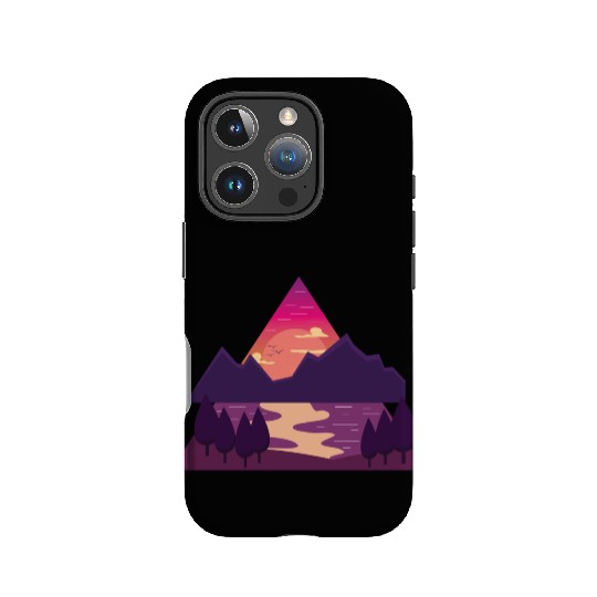 Purple Triangle IPhone Cases