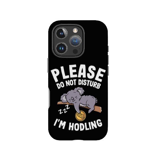 Please Do Not Disturb Funny Bitcoin Koala Hodl BTC IPhone Cases