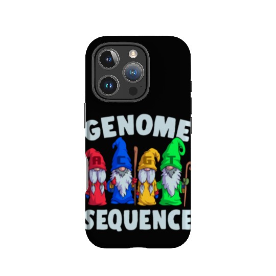 Genome Sequence Funny Gnome Biology Science Pun IPhone Cases