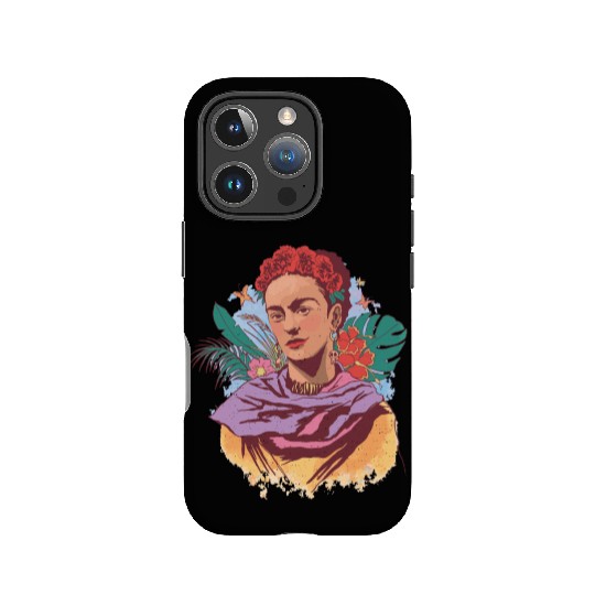 FRIDA KAHLO COLOR PORTRAIT IPhone Cases