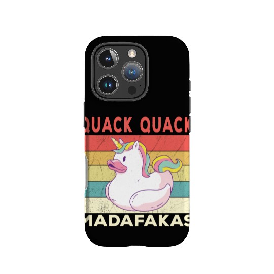 Funny Duck Sayings Ducks Quack Quack Madafakas IPhone Cases