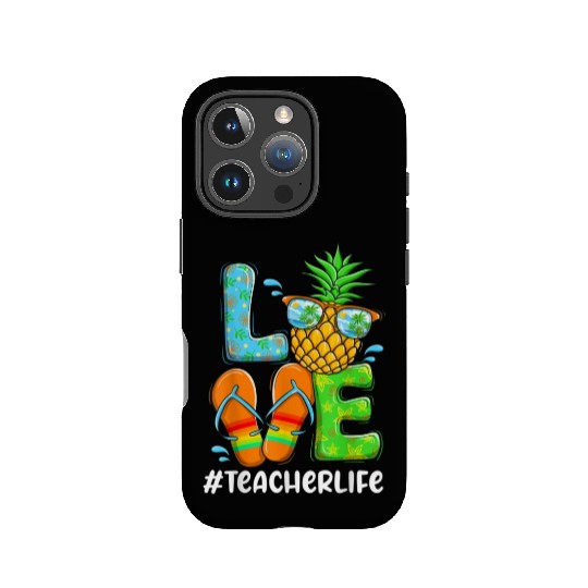 Summer Love Teacher life Love Pineapple IPhone Cases