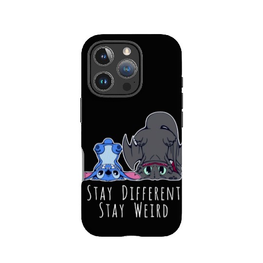 Stay Different Stay Weird Toothless And Stitch IPhone Cases