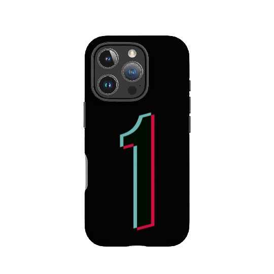 1 - jersey number - Tiktok glitch IPhone Cases